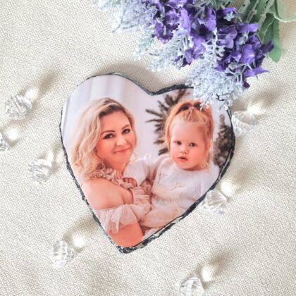 Zdjęcie na kamieniu serce