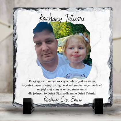 Zdjęcie na kamieniu kwadrat