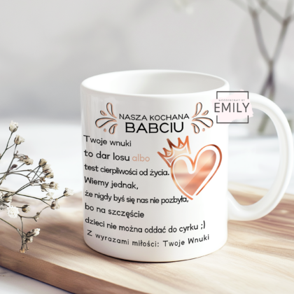 Śmieszny kubek dla Babci/Dziadka
