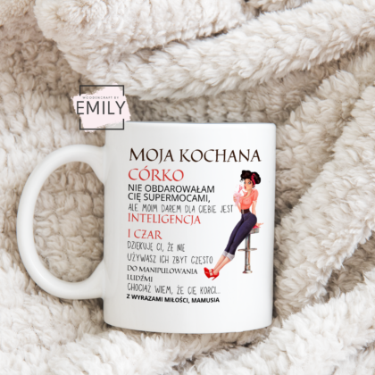 Personalizowany kubek dla córki 330 ml