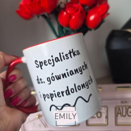 Kubek specjalistka ds. gównianych i popierdolonych