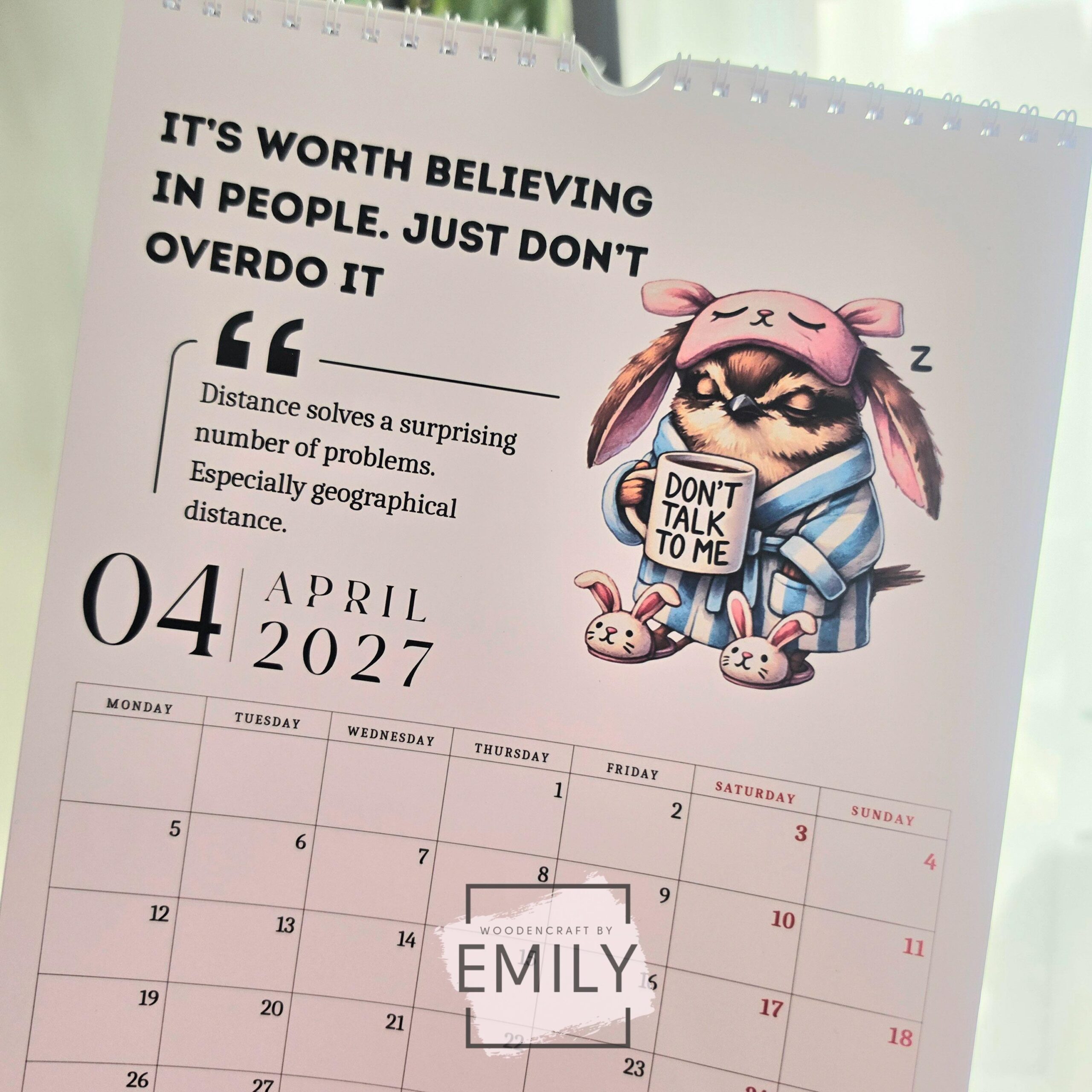 Funny & Sarcastic Calendar 2027 - obrazek 2