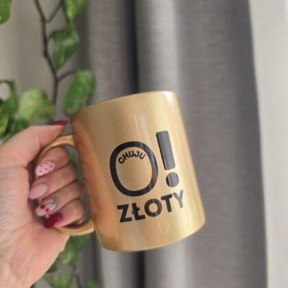 kubek o chuju złoty